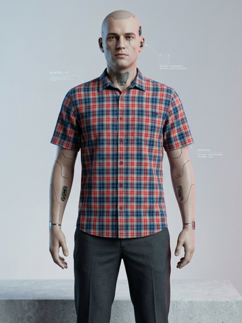 O'neill Shirt classic-fit button down size large red & blue plaid pattern casual
